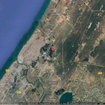Photo satellite du centre nucléaire de Maamora (Menadéfense)