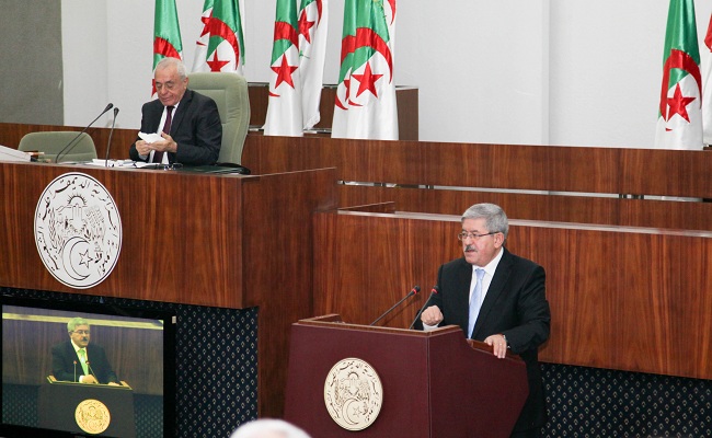 Ahmed Ouyhia lors de la présentation du Plan d’action de son gouvernement devant les députés de l’APN/ Ph : Ahmed Sahara